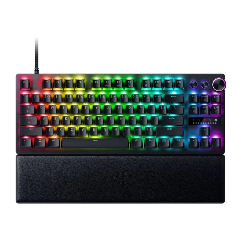 Razer Huntsman V3 Pro Tenkeyless RGB Mechanical Gaming Keyboard - Analog Optical Switch - Black - لوحة مفاتيح